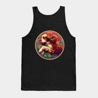 Cocker Spaniel Art Nouveau Design - Dog Lovers Gift Tank Top